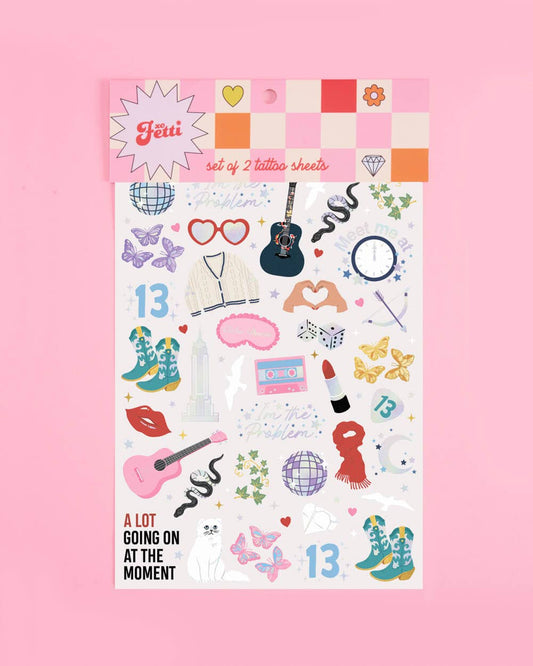 Taylor Swift Eras Temporary Tattoos | Set of 74