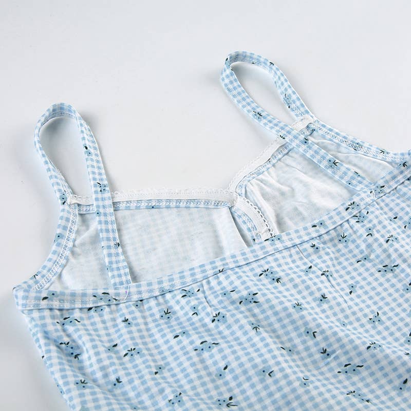 Teen Floral Print Loungewear Set | Blue