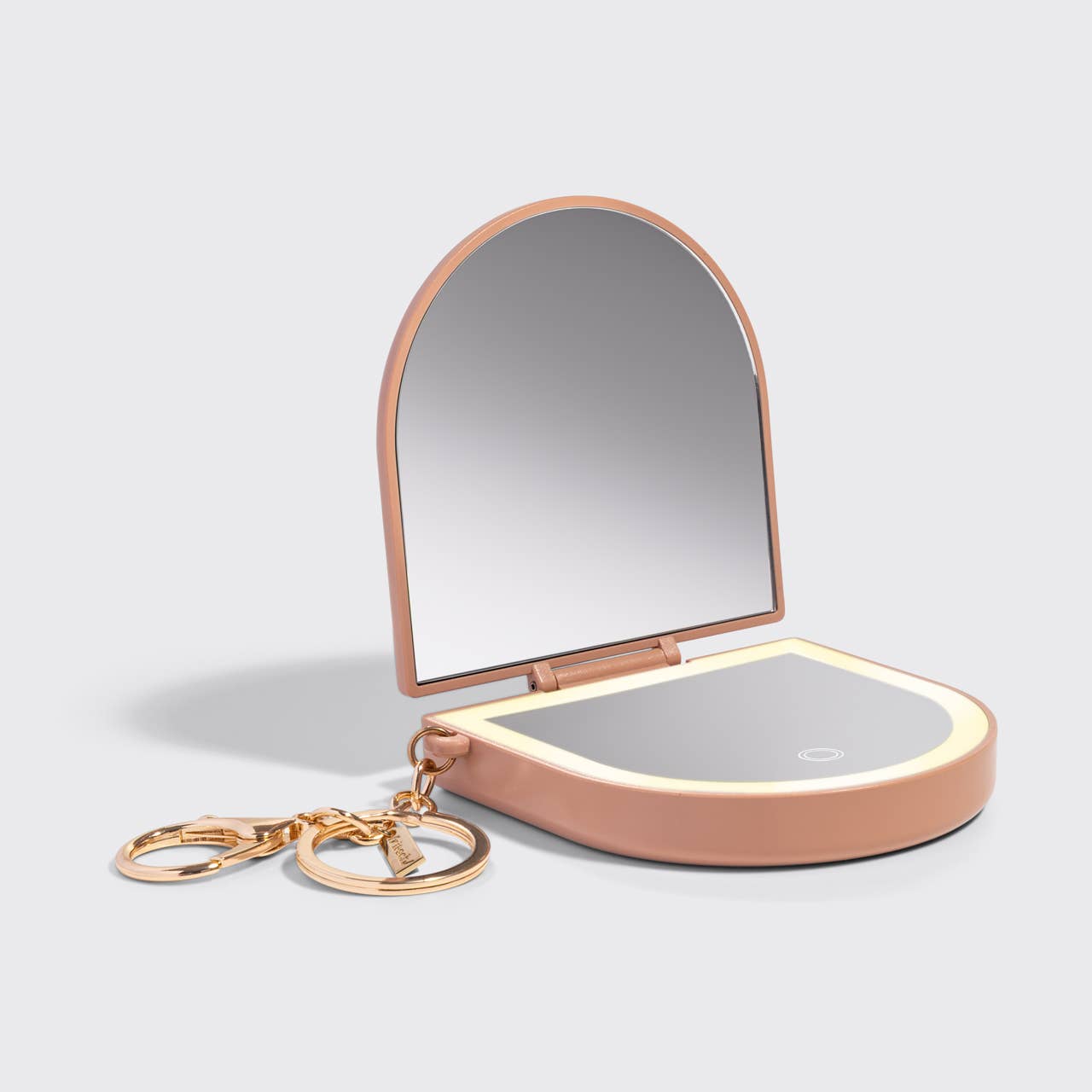 Kitsch LED Compact Mirror Keychain – Terracotta – Sunday Best