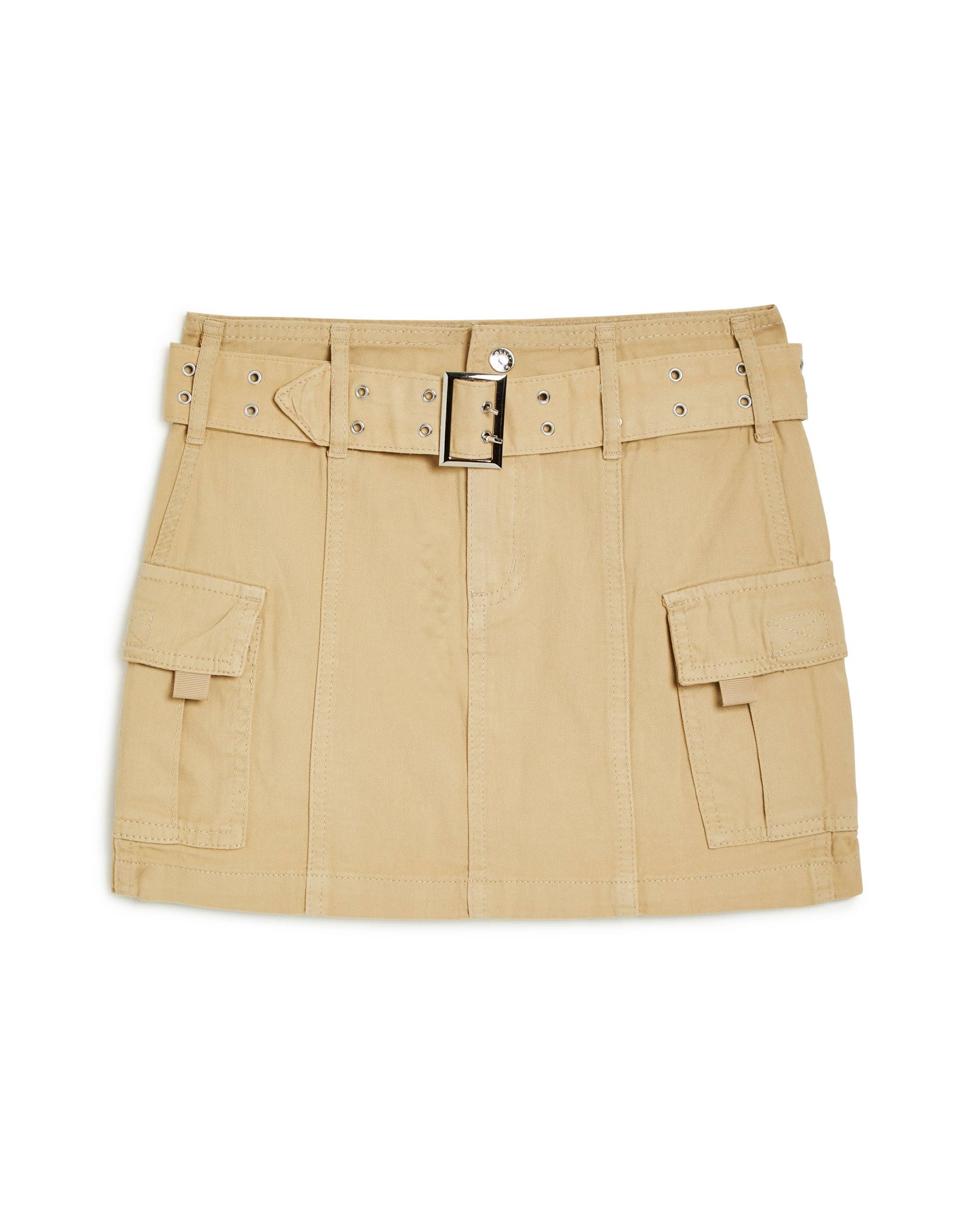 Girls Wide Belt Cargo Skirt