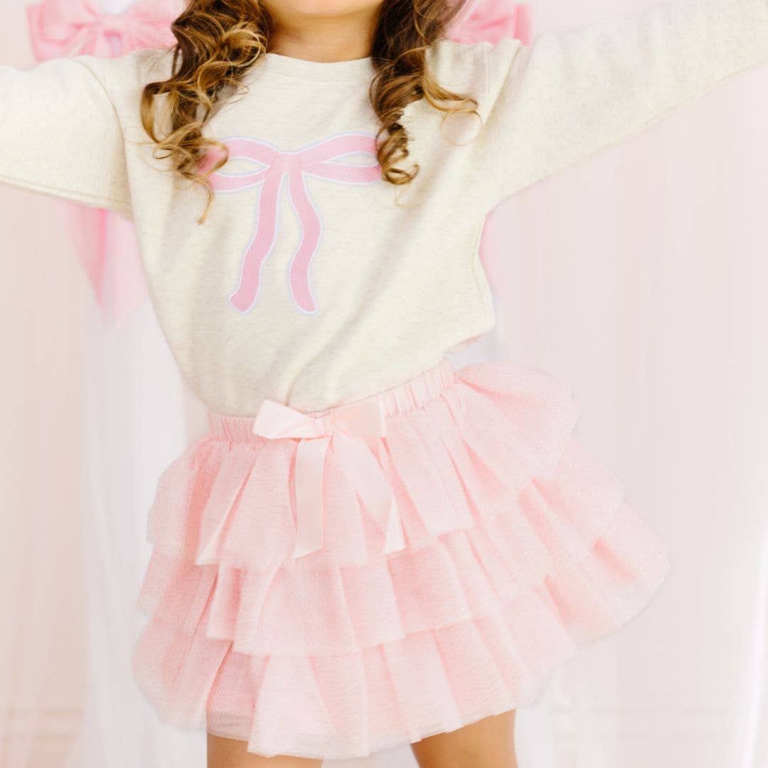 Sweet Wink Coquette Bow Patch Sweatshirt