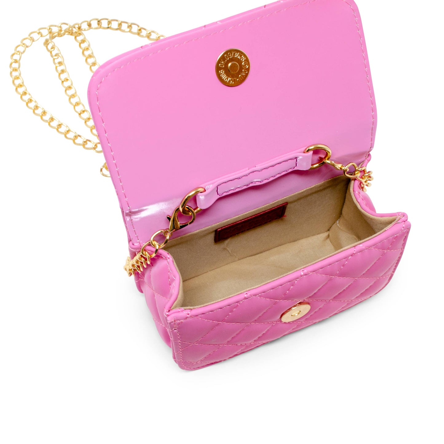 Pearl Handle Message Charm Handbag | Hot Pink