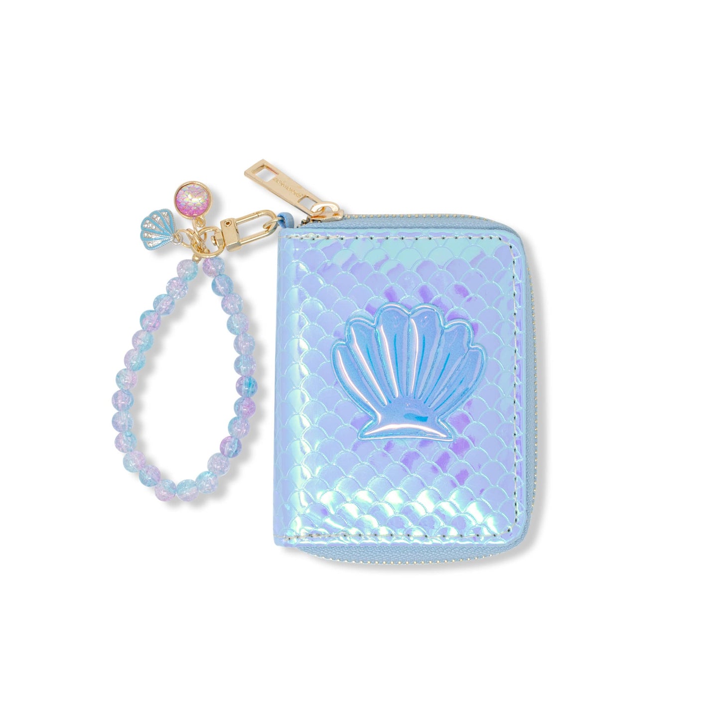 Shiny Seashell Mermaid Wallet | Blue