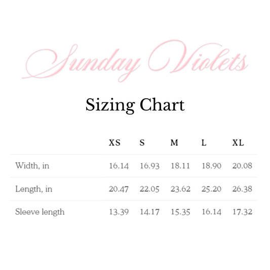 Sunday Violets Mon Chéri Baby Tee