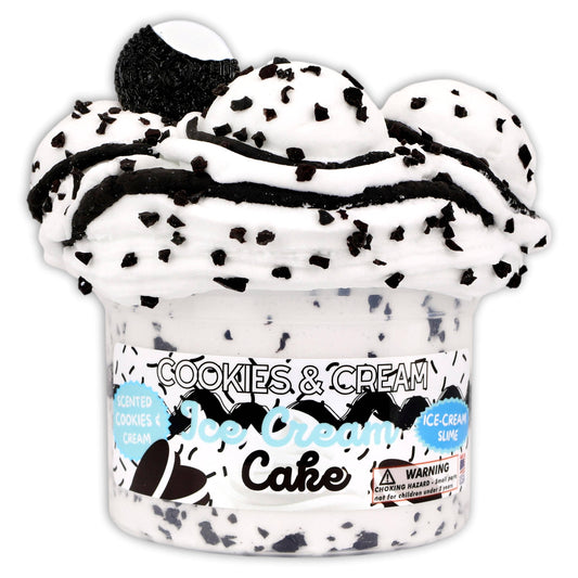 Dope Slimes Cookies & Cream Ice-Cream Cake: Hybrid Textured Slime