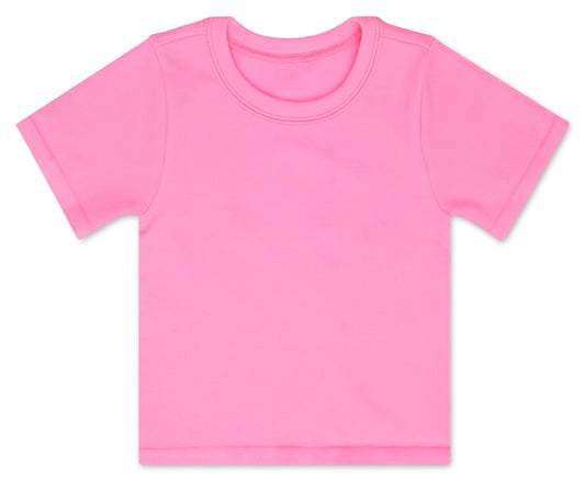 Ribbed Short Sleeve Tee | Rose