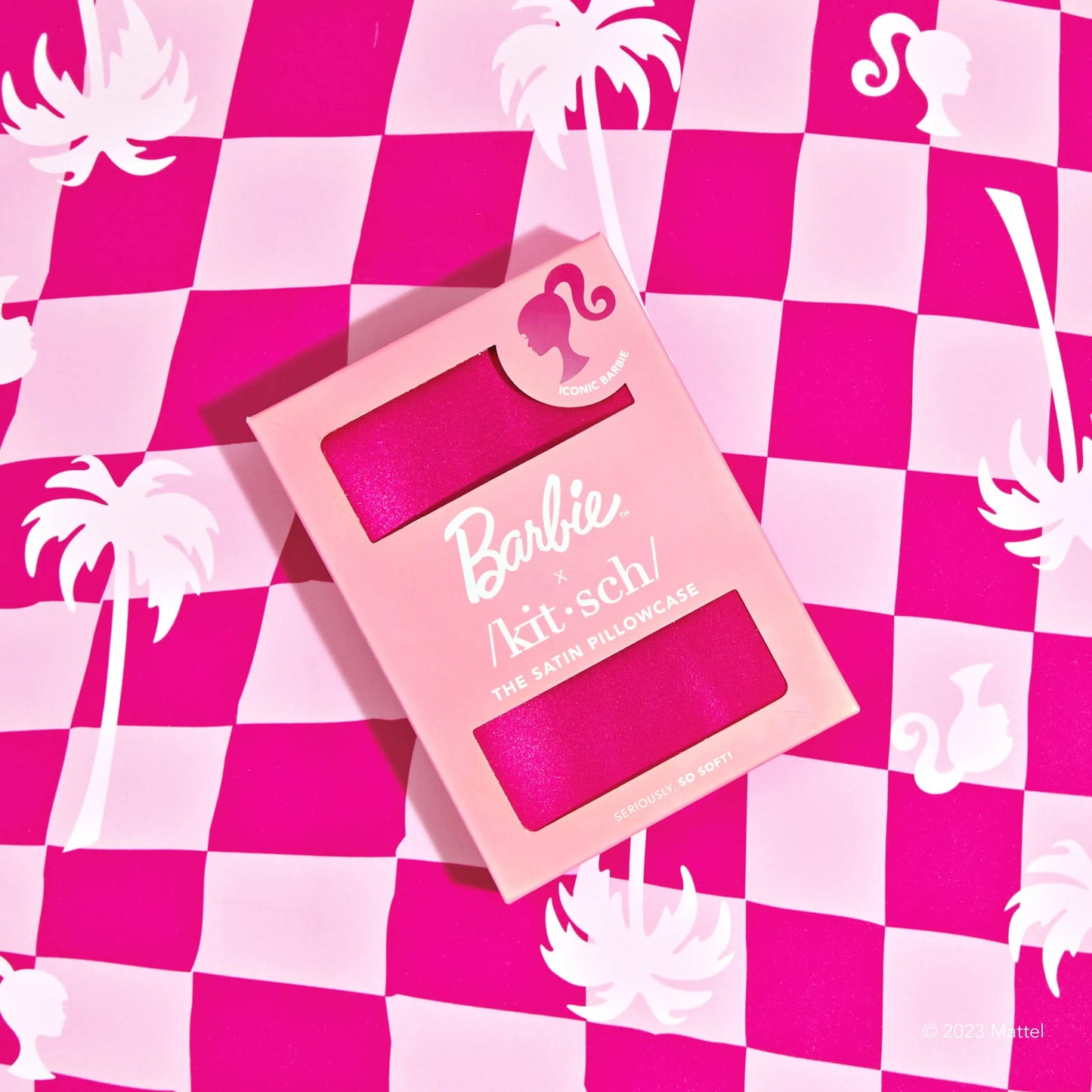 Barbie x Kitsch Satin Pillowcase - Pink