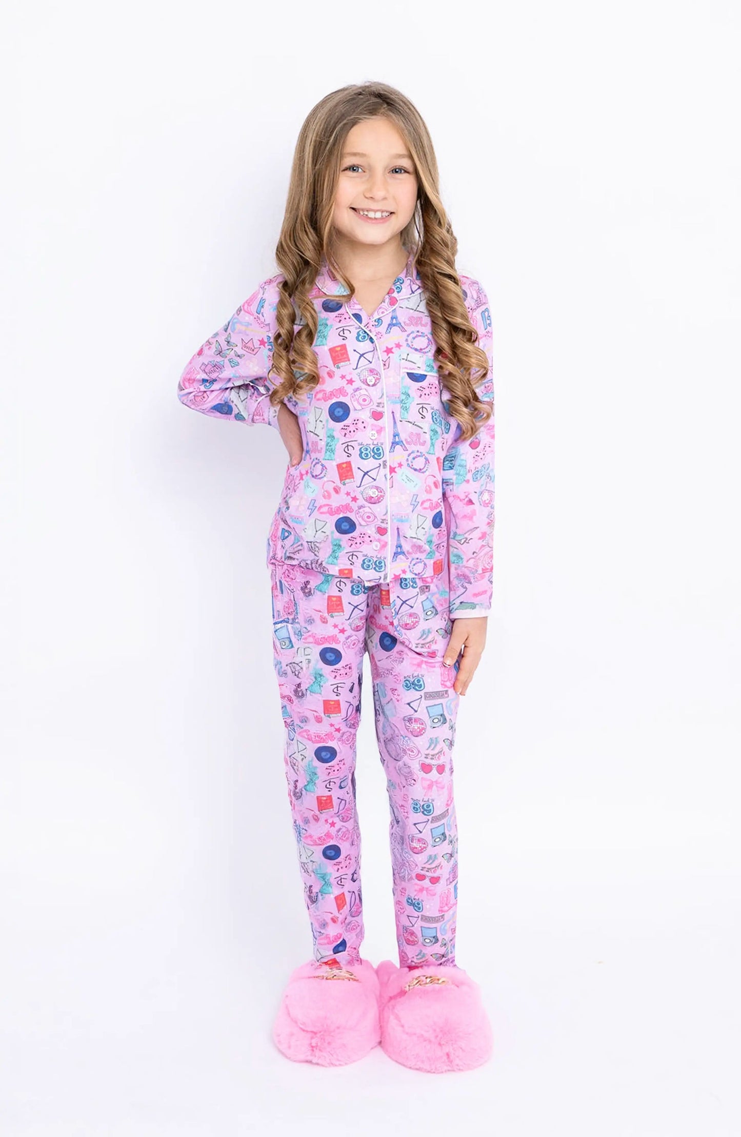 Preppy Goose | Girls Abroad Jersey Pajama Set