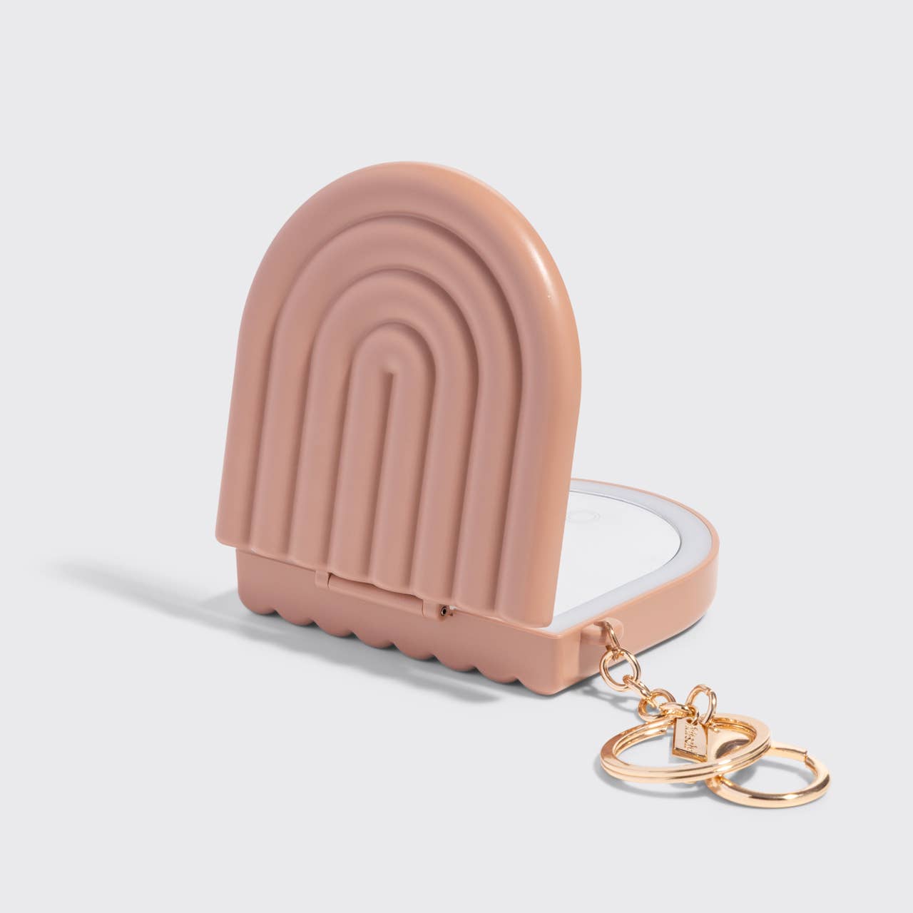 Kitsch LED Compact Mirror Keychain – Terracotta
