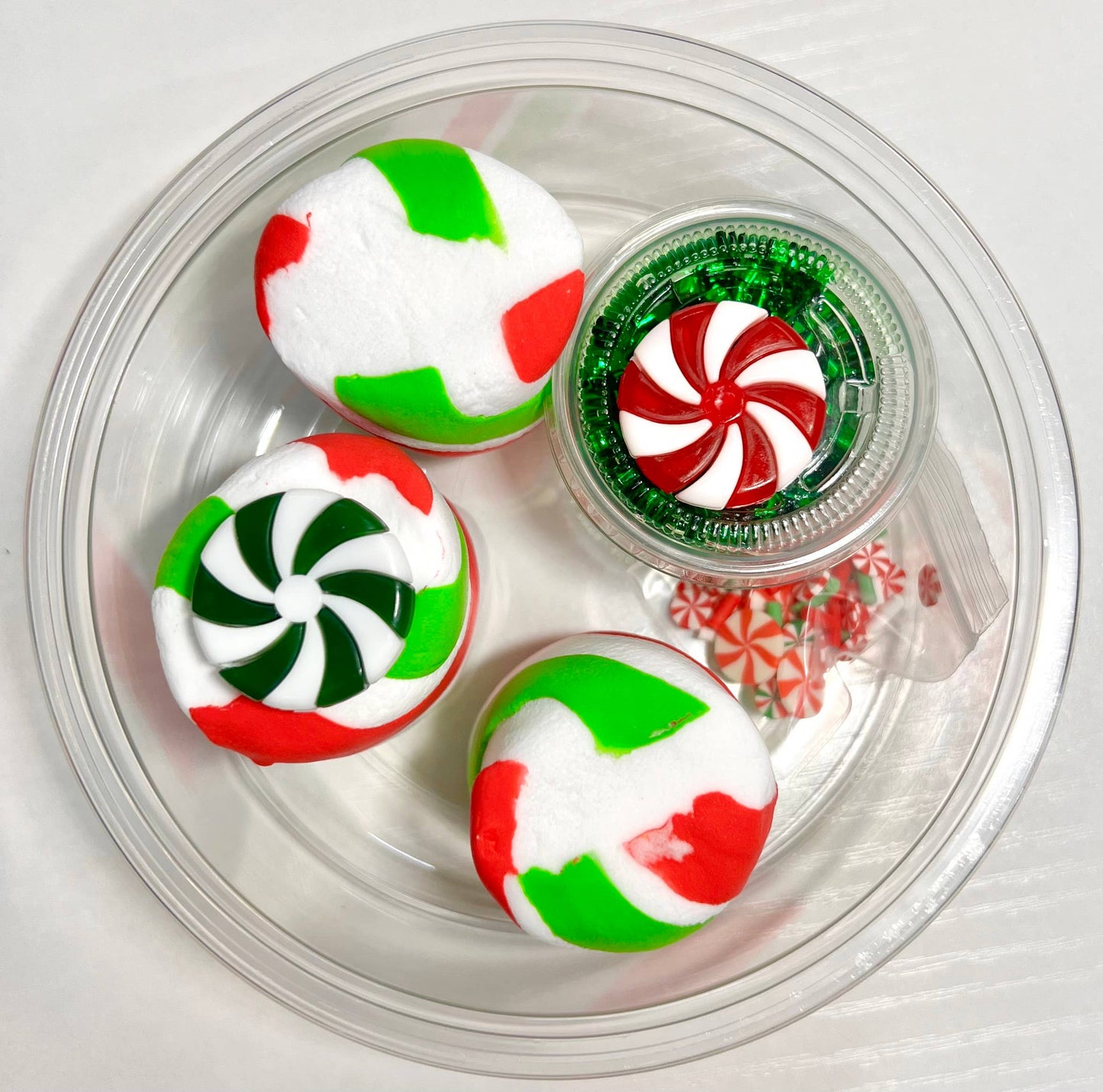 Candy Cane Mallows Slime