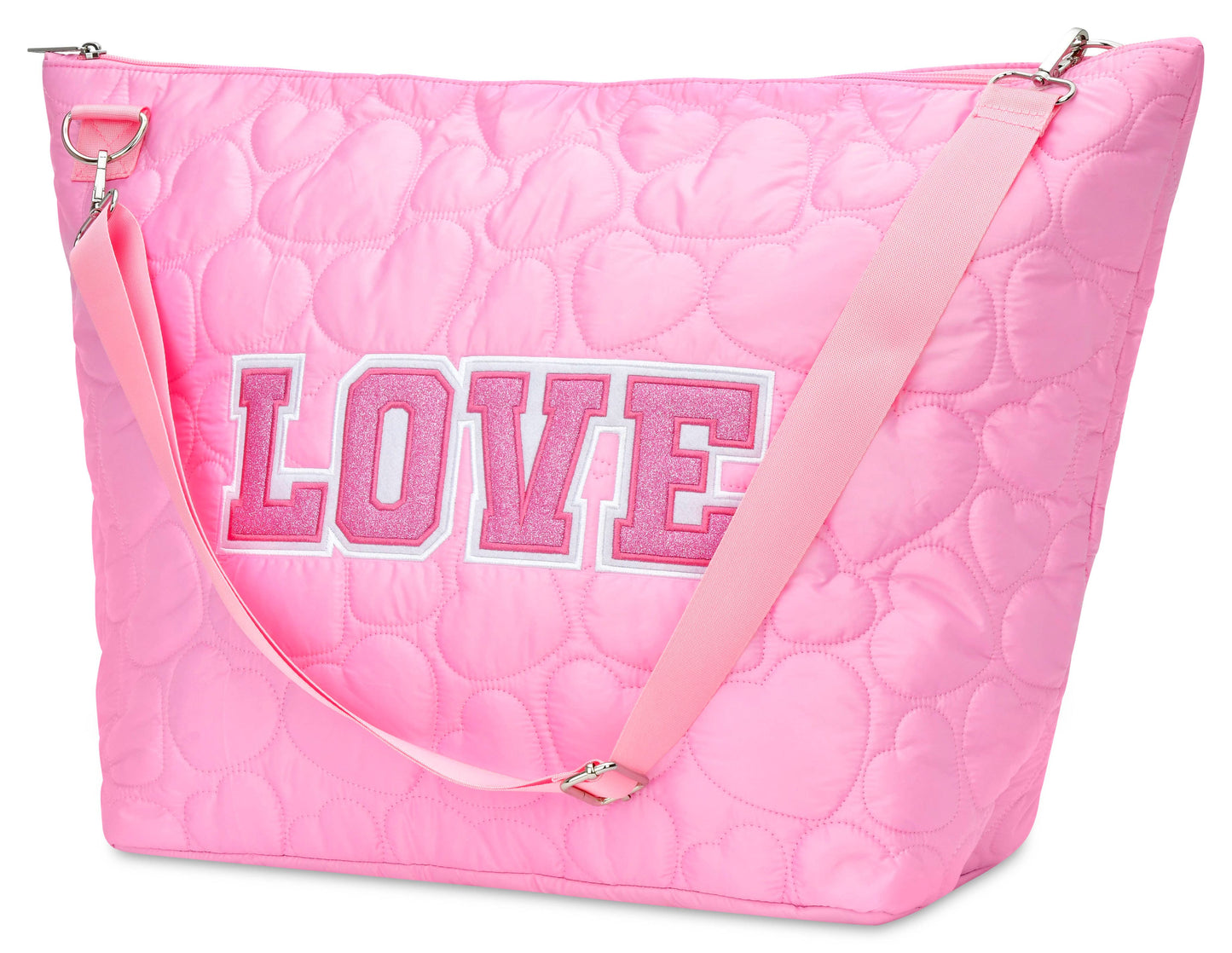 Love Heart Puffy Weekender Bag