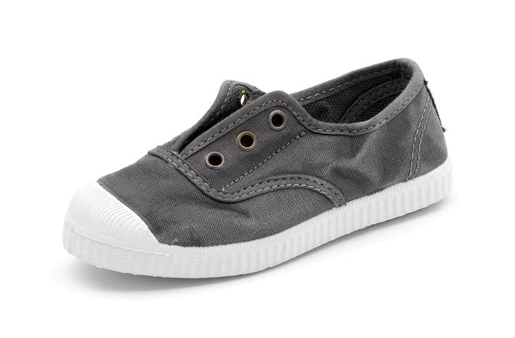 Cienta Canvas Laceless Sneaker | Washed Grey