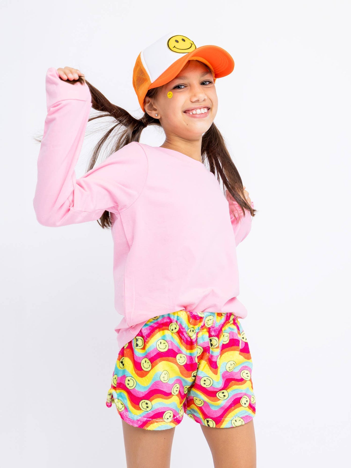 Preppy Goose Girls Plush Lounge Shorts| Groovy Smiles