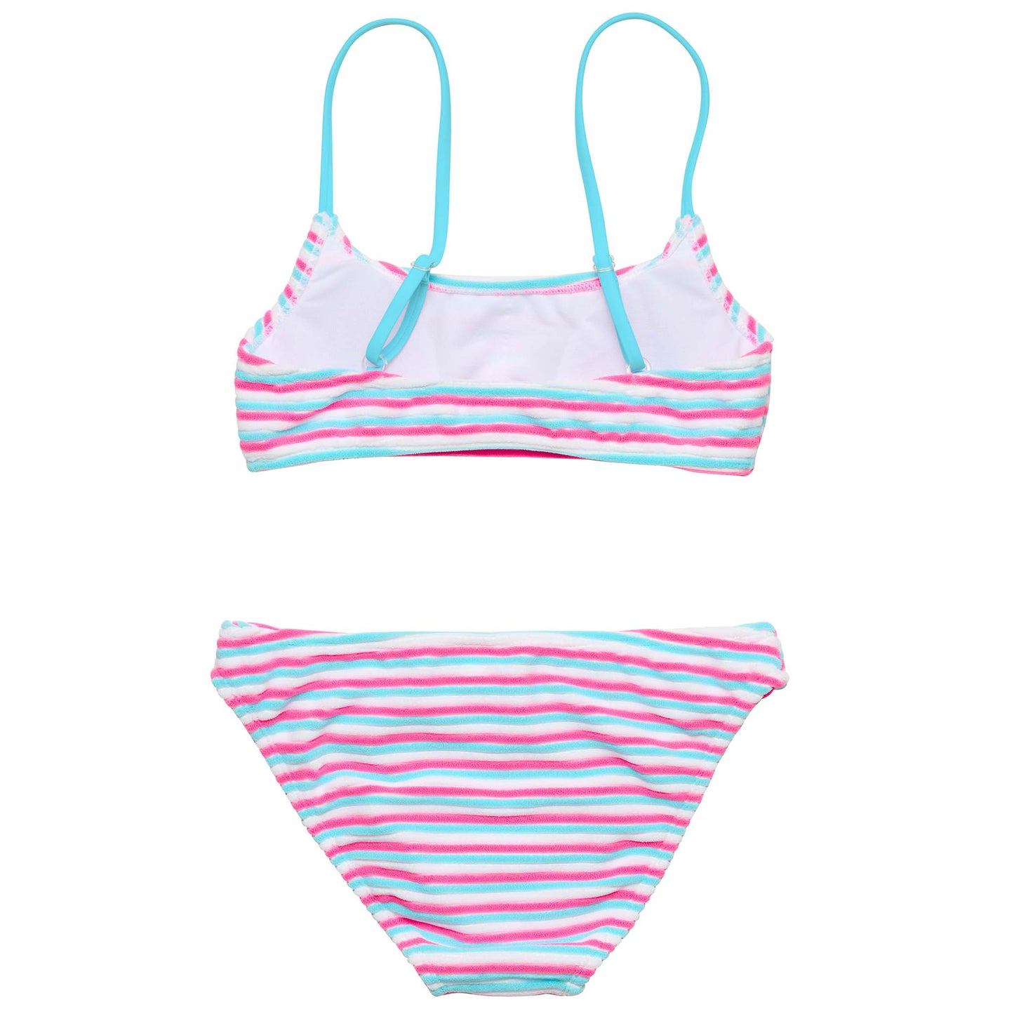 Snapper Rock Sorbet Stripe Teen Crop Bikini