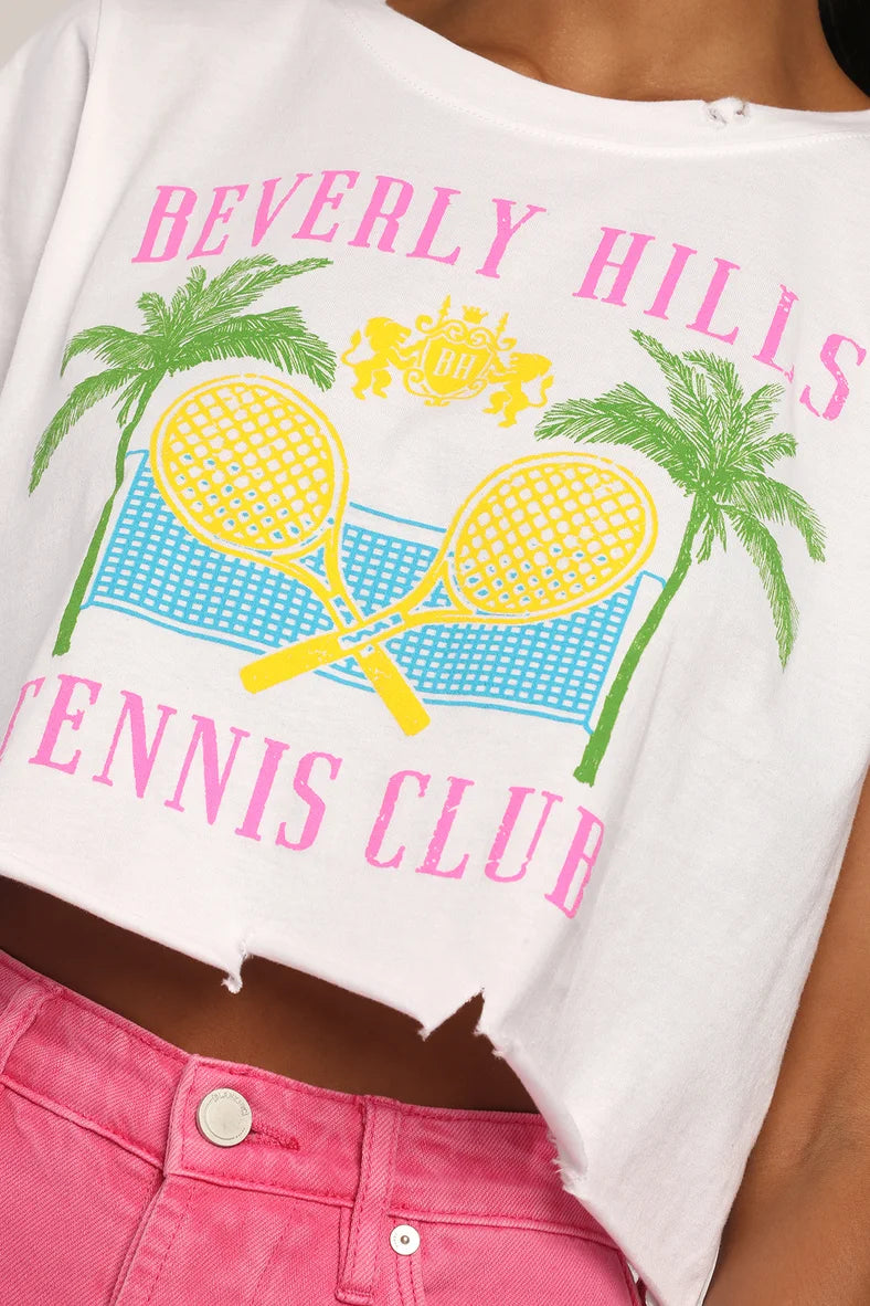 Prince Peter Collection Beverly Hills Tennis Crop Tee | Tween-Teen