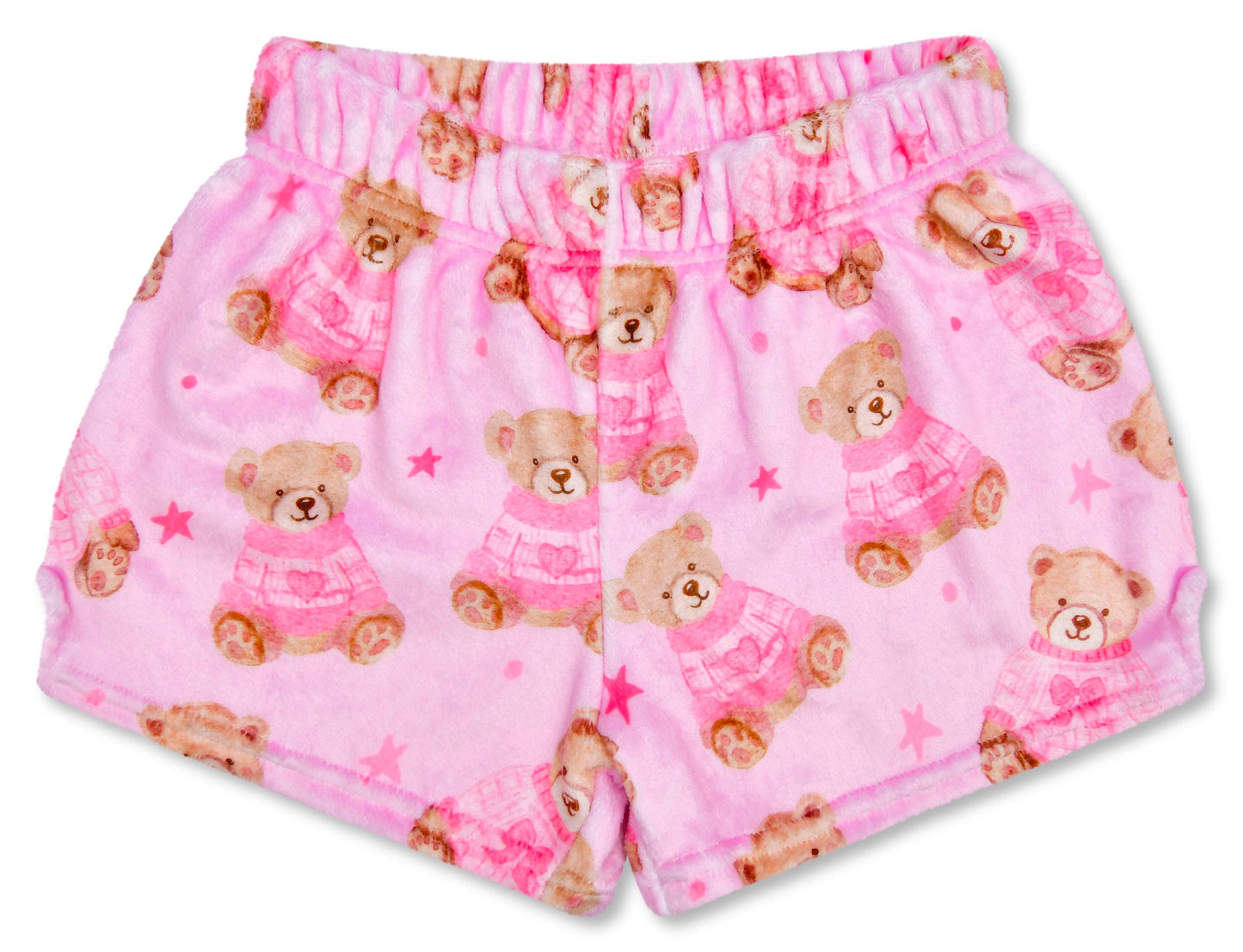 Beary Cute Plush Shorts (Small -(6-8))