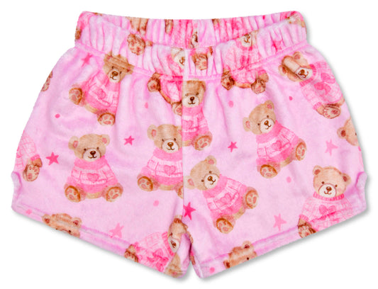 Beary Cute Plush Shorts (Small -(6-8))