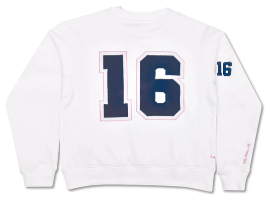 Theme NYC Varsity White Sweatshirt