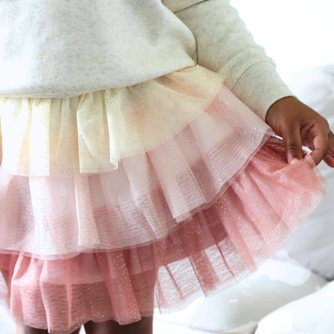 Boho Blush Petal Tutu Skirt