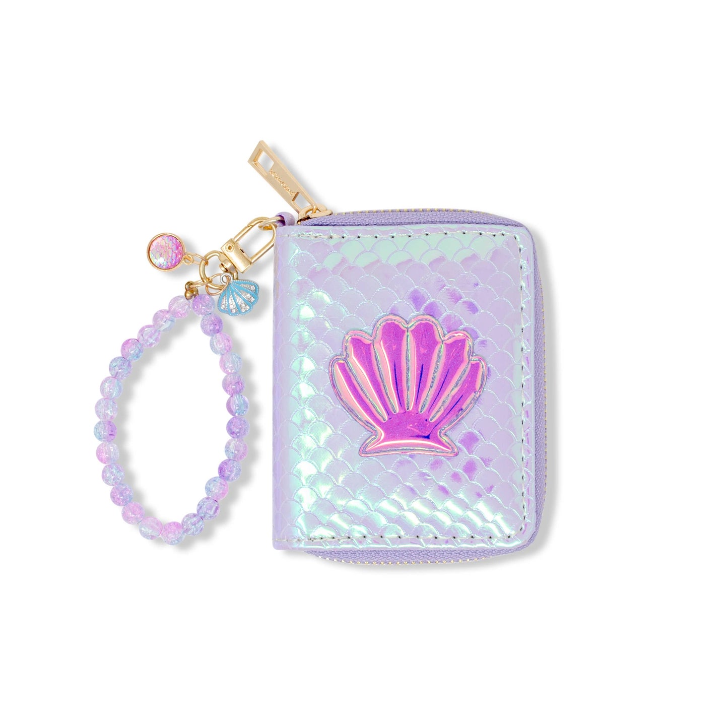 Shiny Seashell Mermaid Wallet | Purple