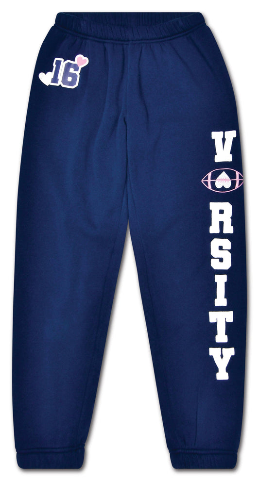 Theme NYC Varsity Navy Sweatpants