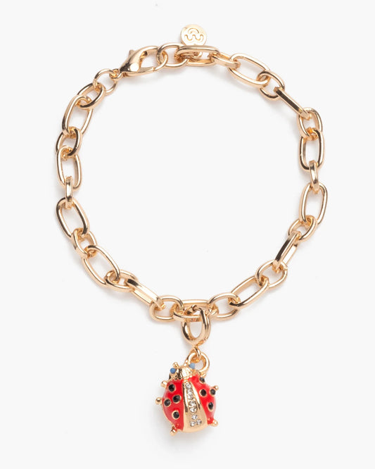 Super Smalls Lucky Ladybug Charm Bracelet