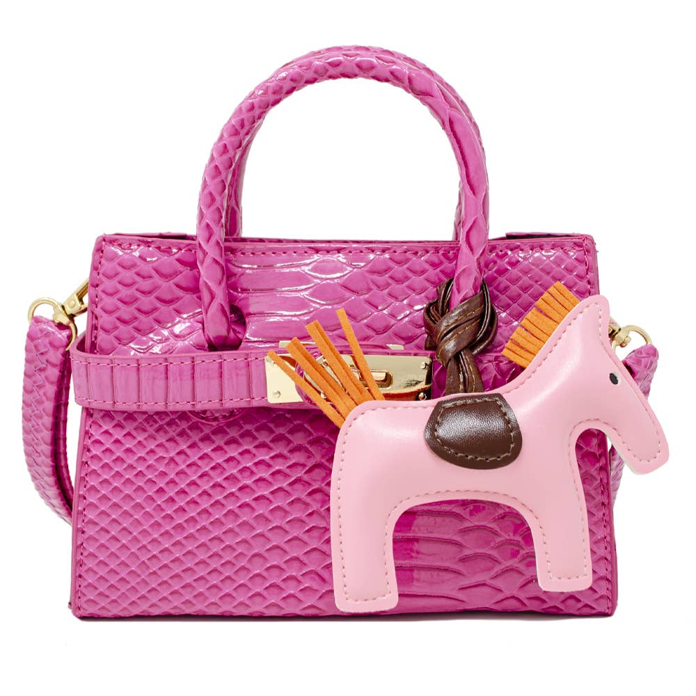 Pony Handbag Charm | Hot Pink