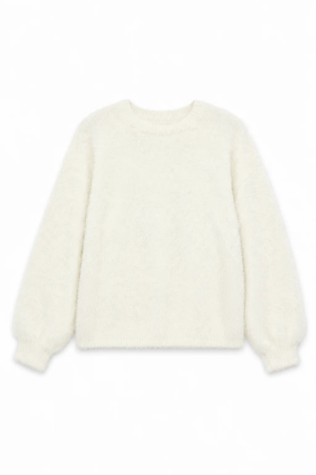 THEME NYC Maya Fluffy Drop Shoulder Sweater – Taupe