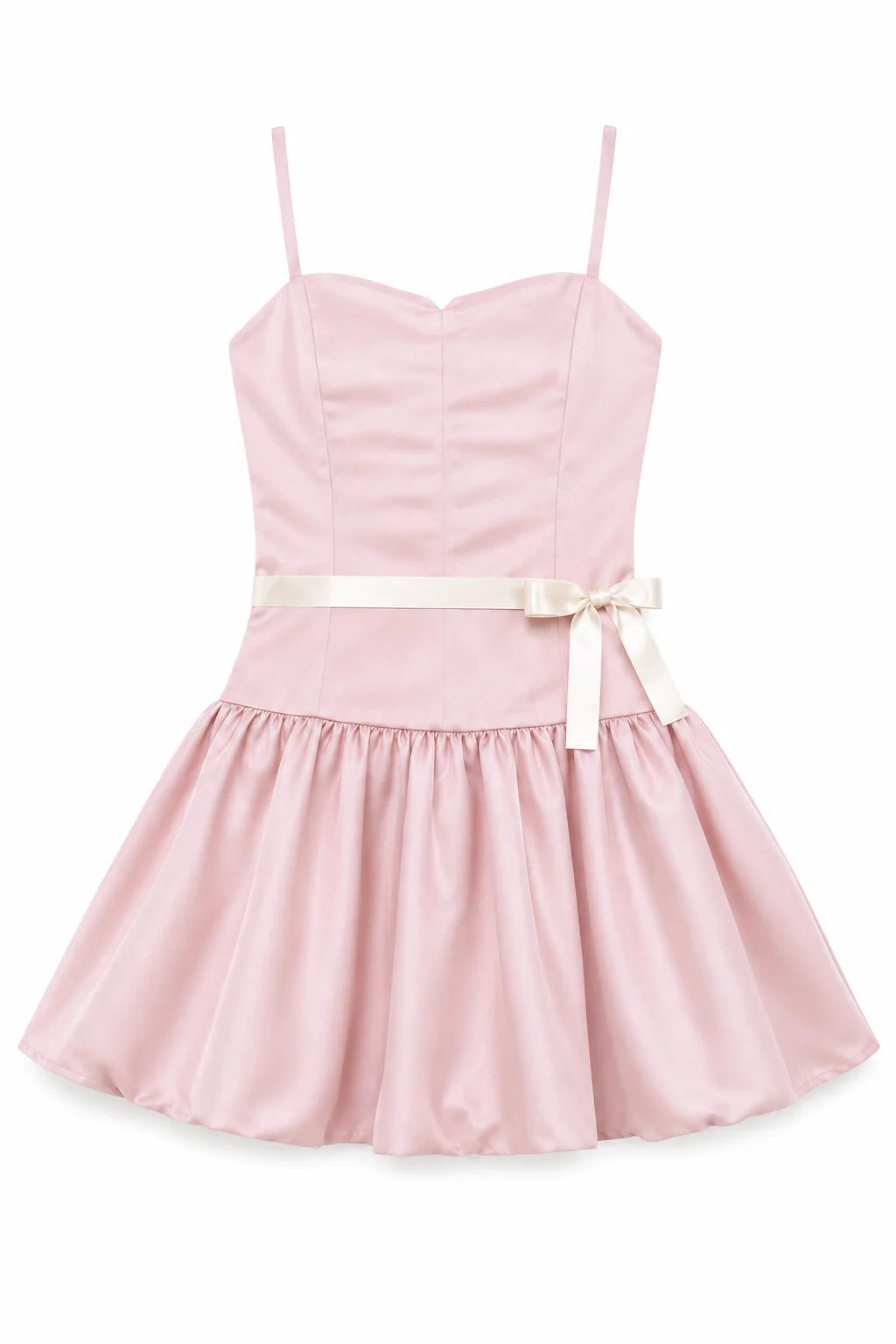 THEME NYC Bailey Mauve With Cream Ribbon Satin Ballet Dress