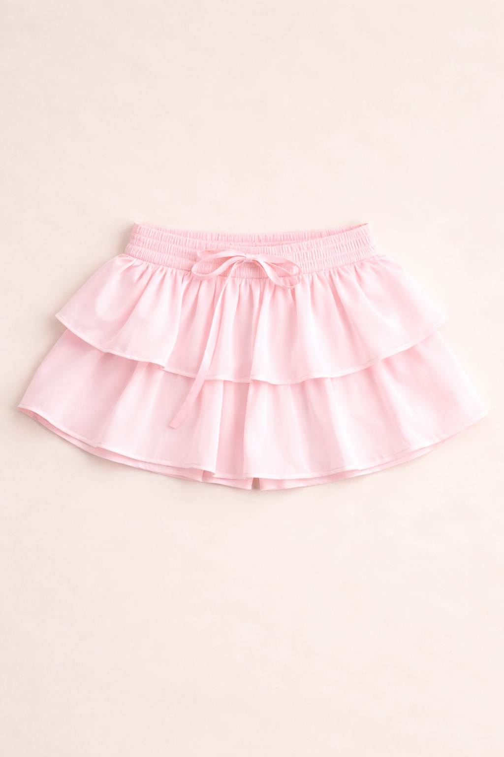 Theme NYC Willow Pastel Pink Satin Skort