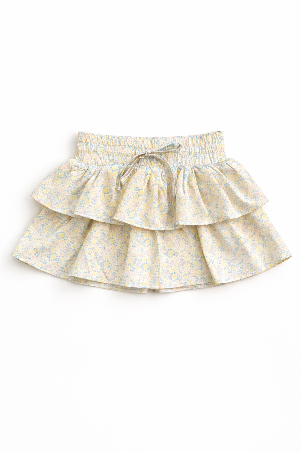 Theme NYC Willow Garden Rose Yellow Satin Skort