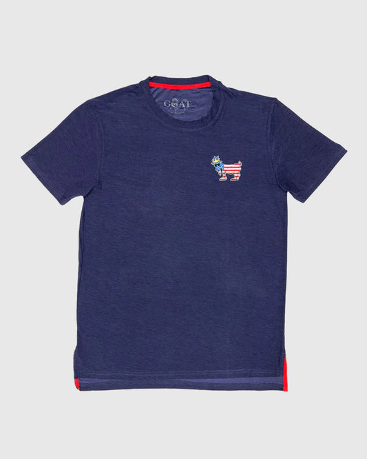 GOAT USA Freedom Athletic T-Shirt | Navy