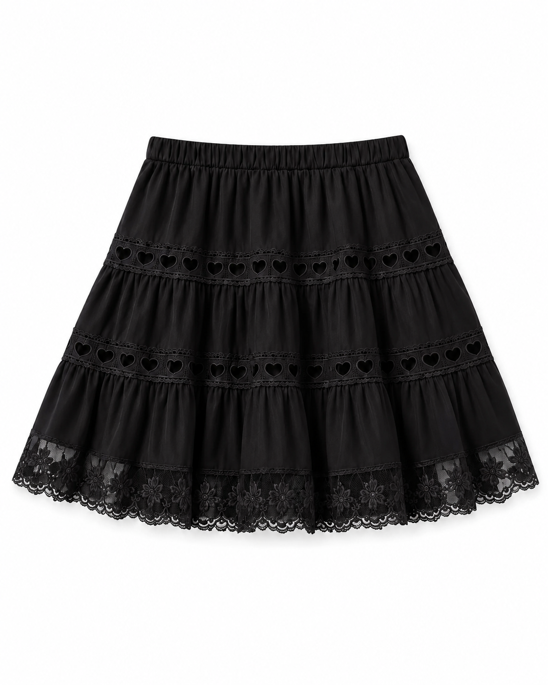 Theme NYC Sofia Heart Bow Lace Mini | Black