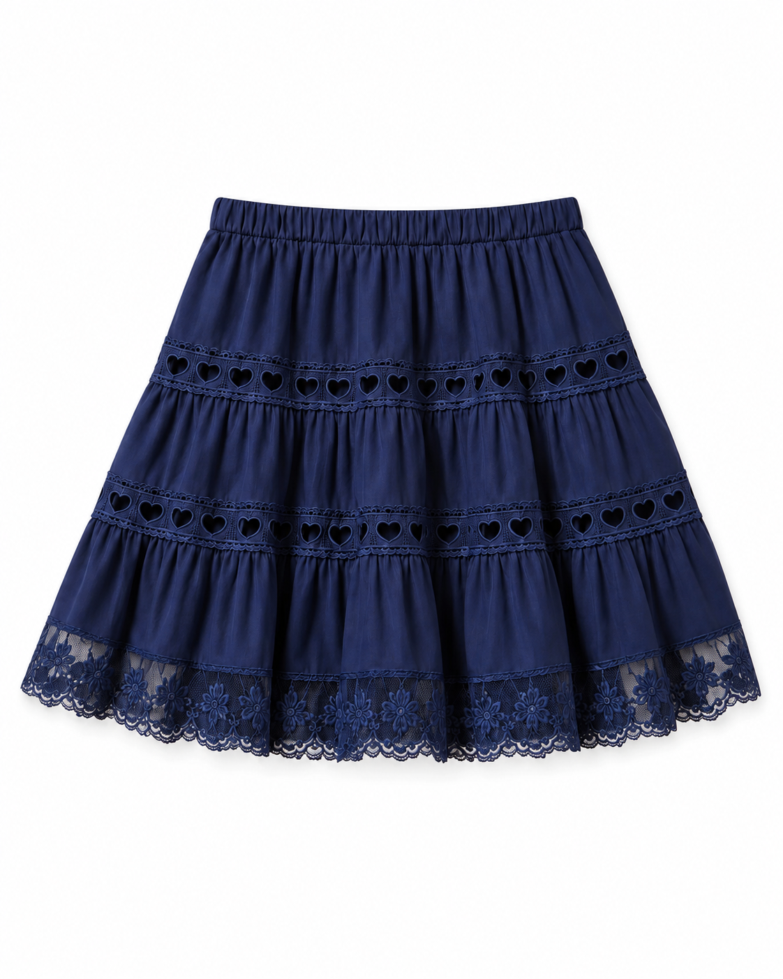 Theme NYC Sofia Heart Bow Lace Mini - Navy