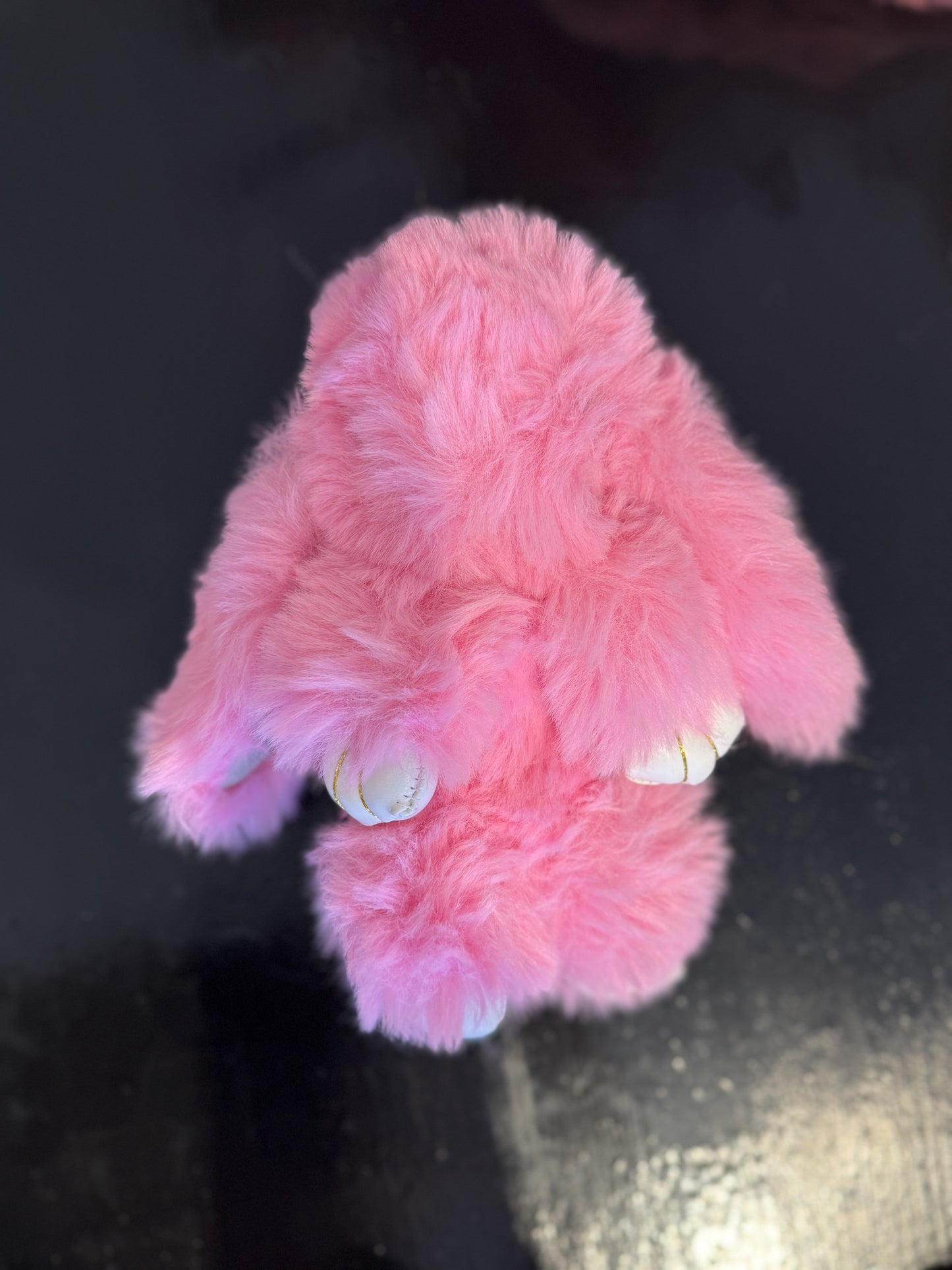 Fluffy Bunny Keychain