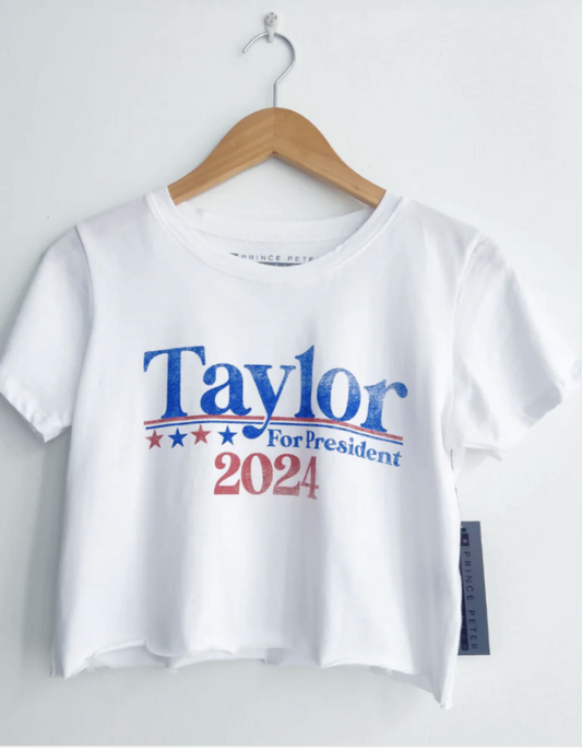 Prince Peter Collection Taylor for President Crop Tee
