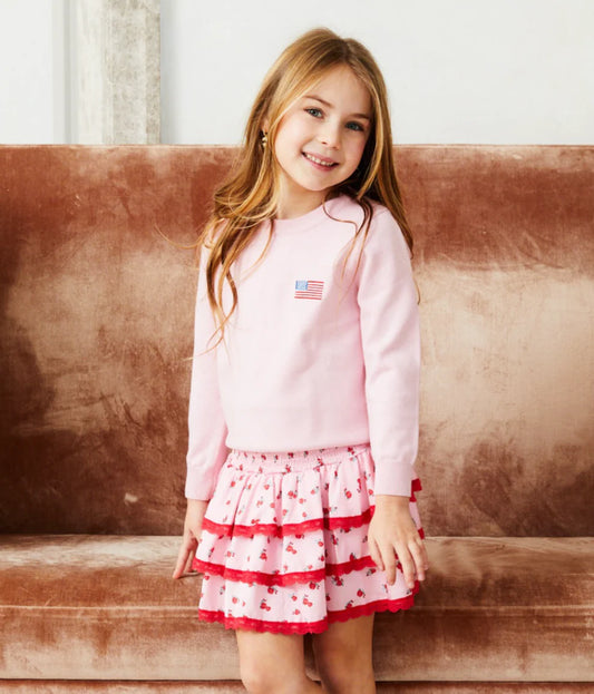 Theme NYC Tiegen American Flag Sweater