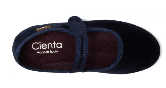 Cienta Samt MaryJane | Grau