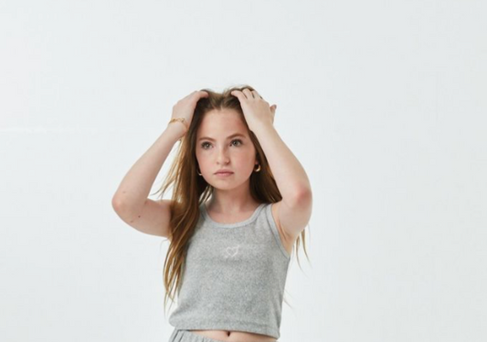 Theme NYC Emma Grey Heart & Arrow Terry Tank