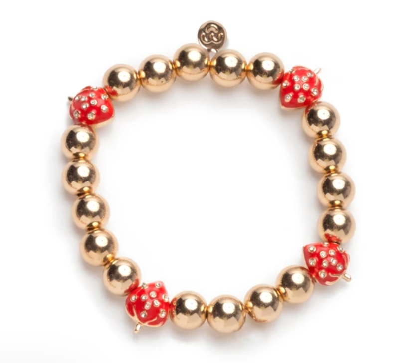 Super Smalls Sweet Strawberry Stretchy  Bracelet