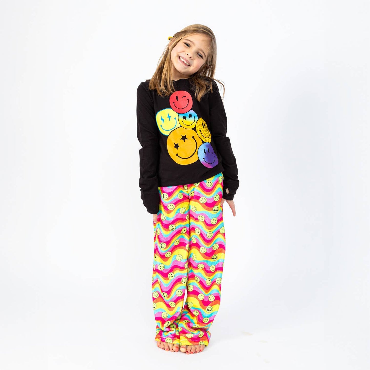 Preppy Goose Girls Plush Lounge Pants | Groovy Smiles