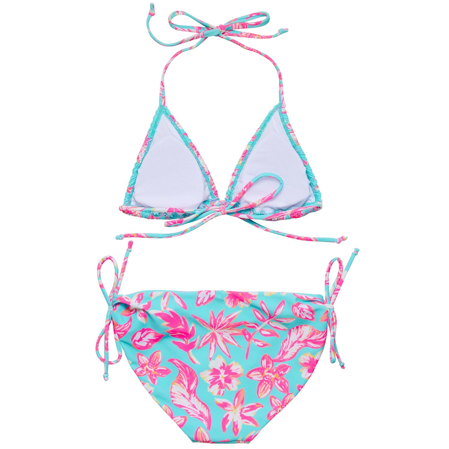 Snapper Rock Tropical Glow Teen Recycled Triangle Bikini