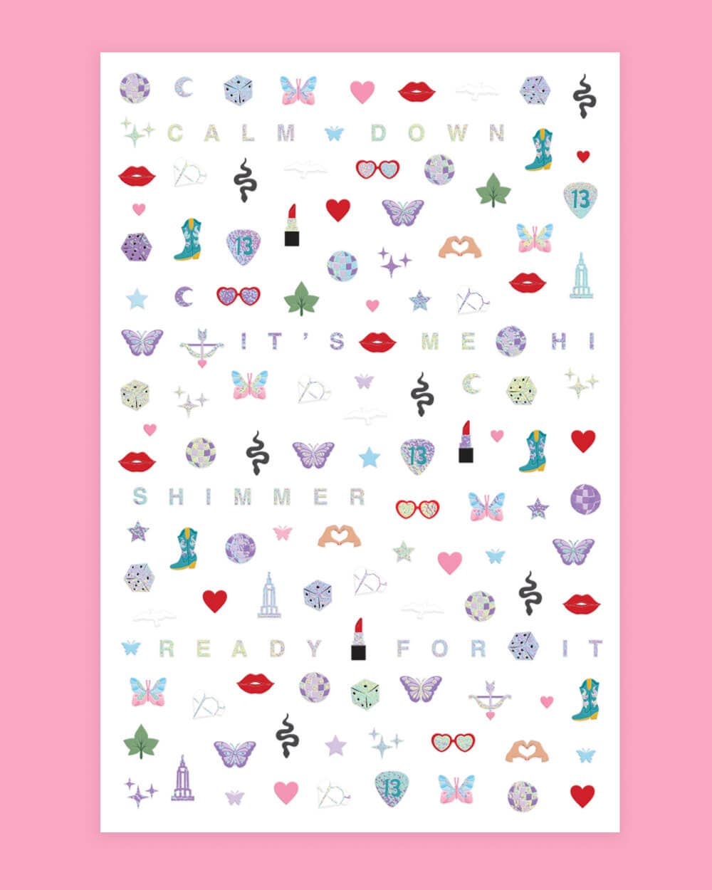 Taylor Swift Eras Nail Stickers | 544 pcs