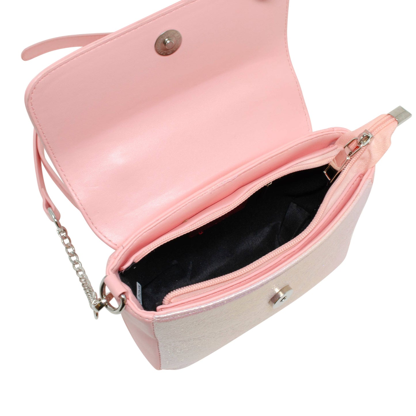 Shiny Baguette Jumbo Chain Bag | Pink