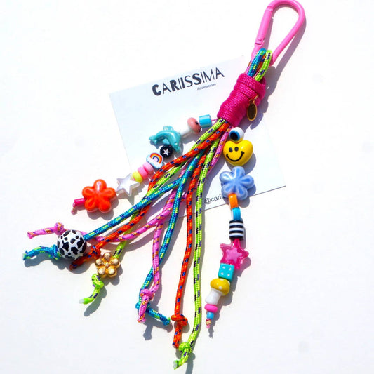 Color Pop Braided Bag Charm – Cartoon Edition