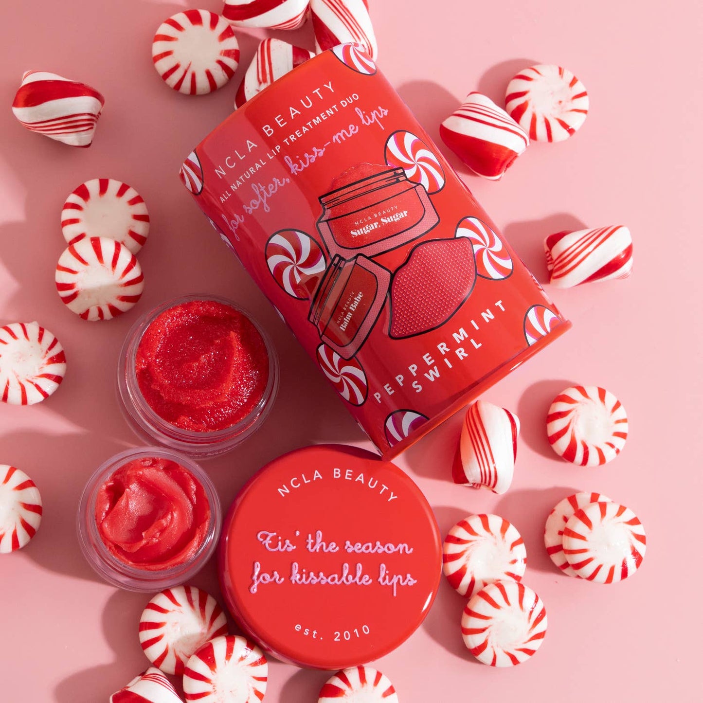 Peppermint Swirl Lip Care Holiday Gift Set