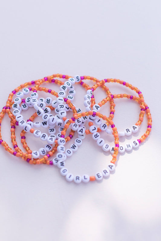 Taylor Swift “Showgirl Era” Friendship Bracelet – Youth & Adult Sizes