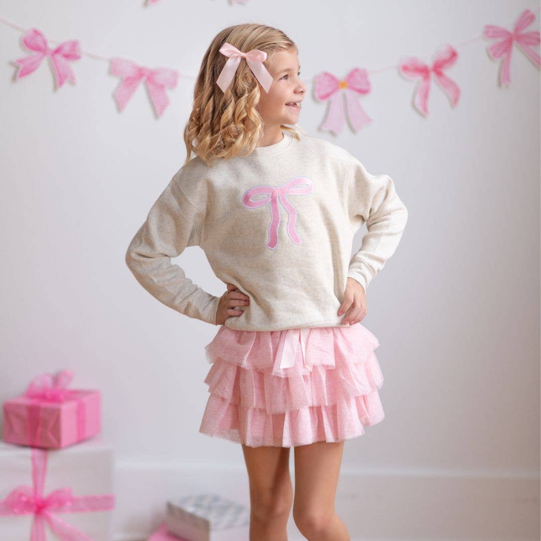 Sweet Wink Coquette Bow Patch Sweatshirt