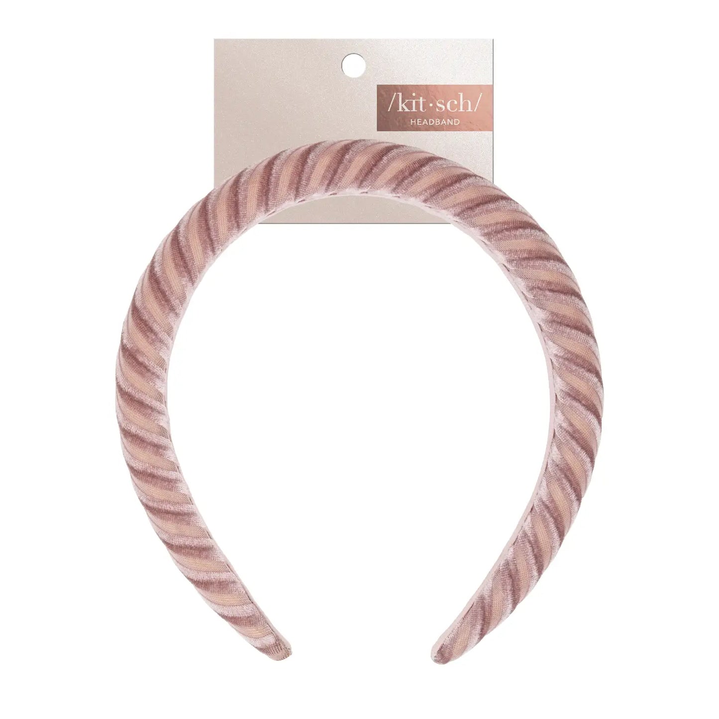 Kitsch Padded Velvet Stripe Headband