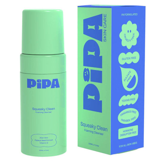 Pipa Squeaky Clean Cleanser Gentle Foam Face Wash for Tweens